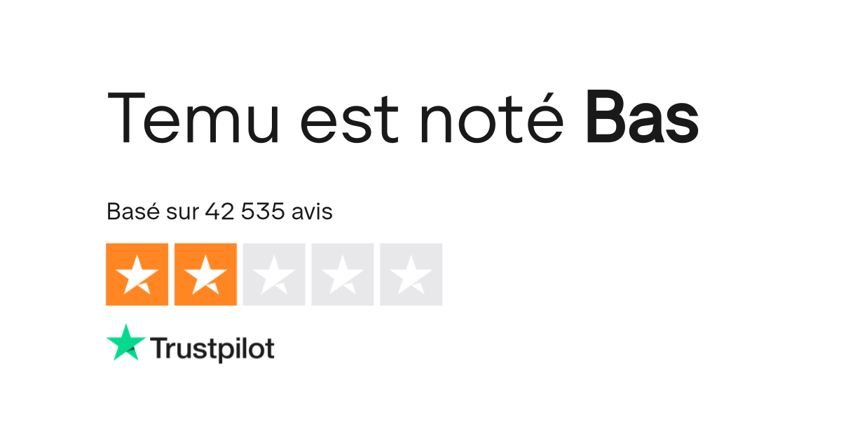 Avis de Temu Lisez les avis marchands de