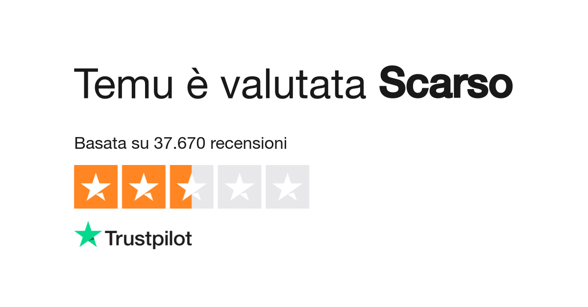 Temu  Leggi le recensioni dei servizi di temu.com