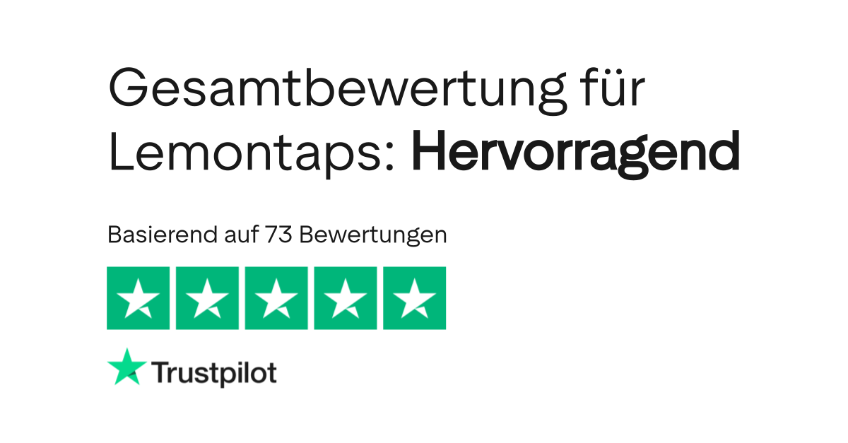 Bewertungen zu Lemontaps | Lesen Sie Kundenbewertungen zu lemontaps.de