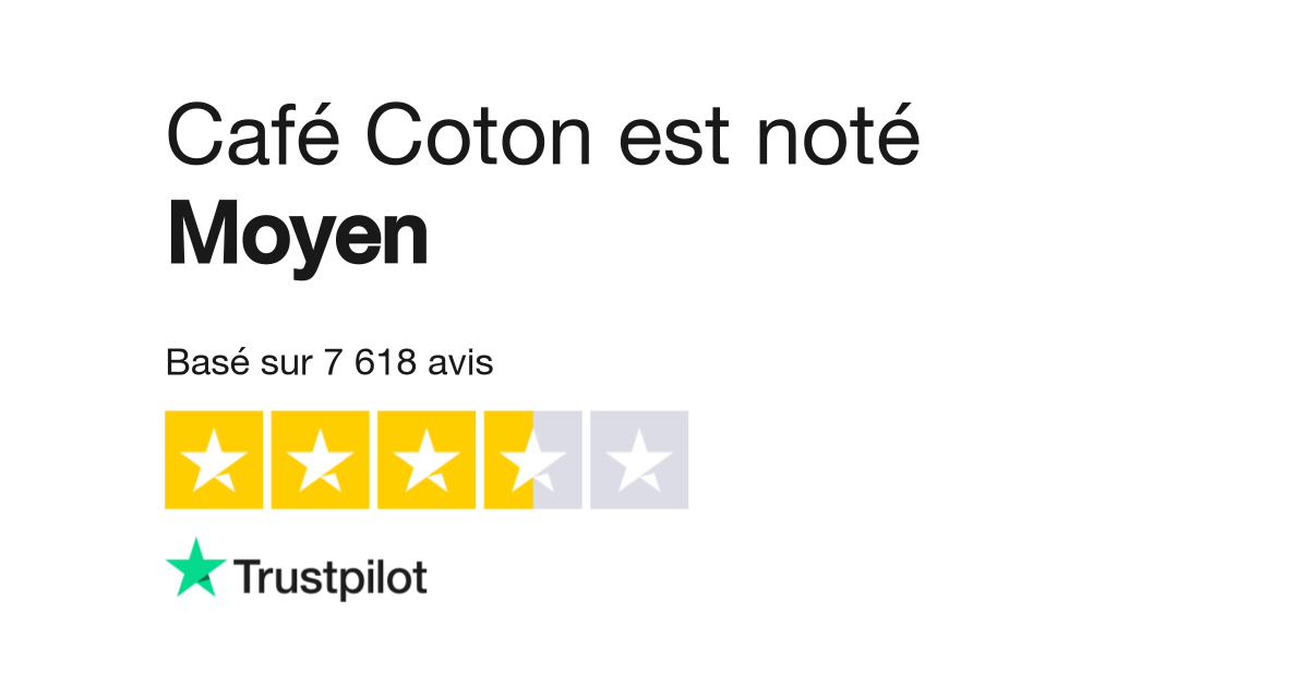 Guide des discount tailles café coton