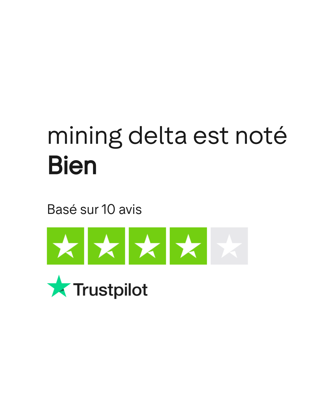 Avis de mining delta | Lisez les avis marchands de miningdelta.com