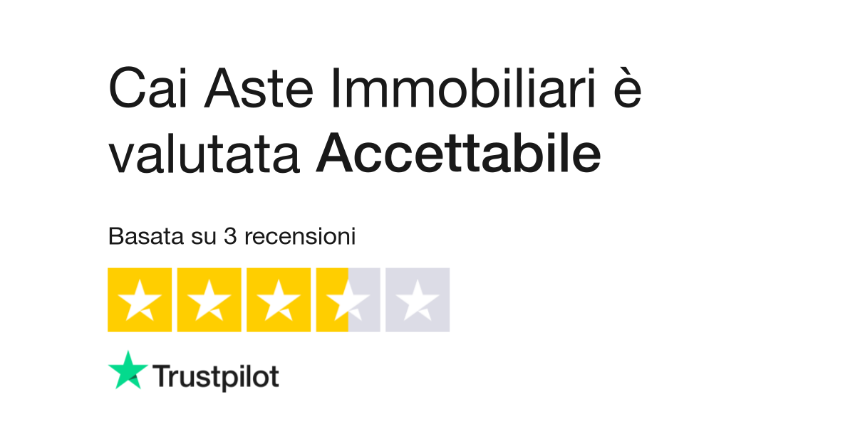 Cai Aste Immobiliari Leggi le recensioni dei servizi di