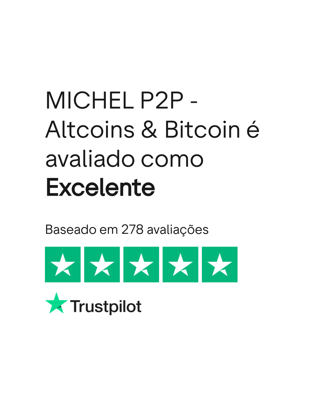 Avaliações sobre MICHEL P2P - Altcoins & Bitcoin | Leia as avaliações sobre  o Atendimento ao Cliente de michelp2p.com