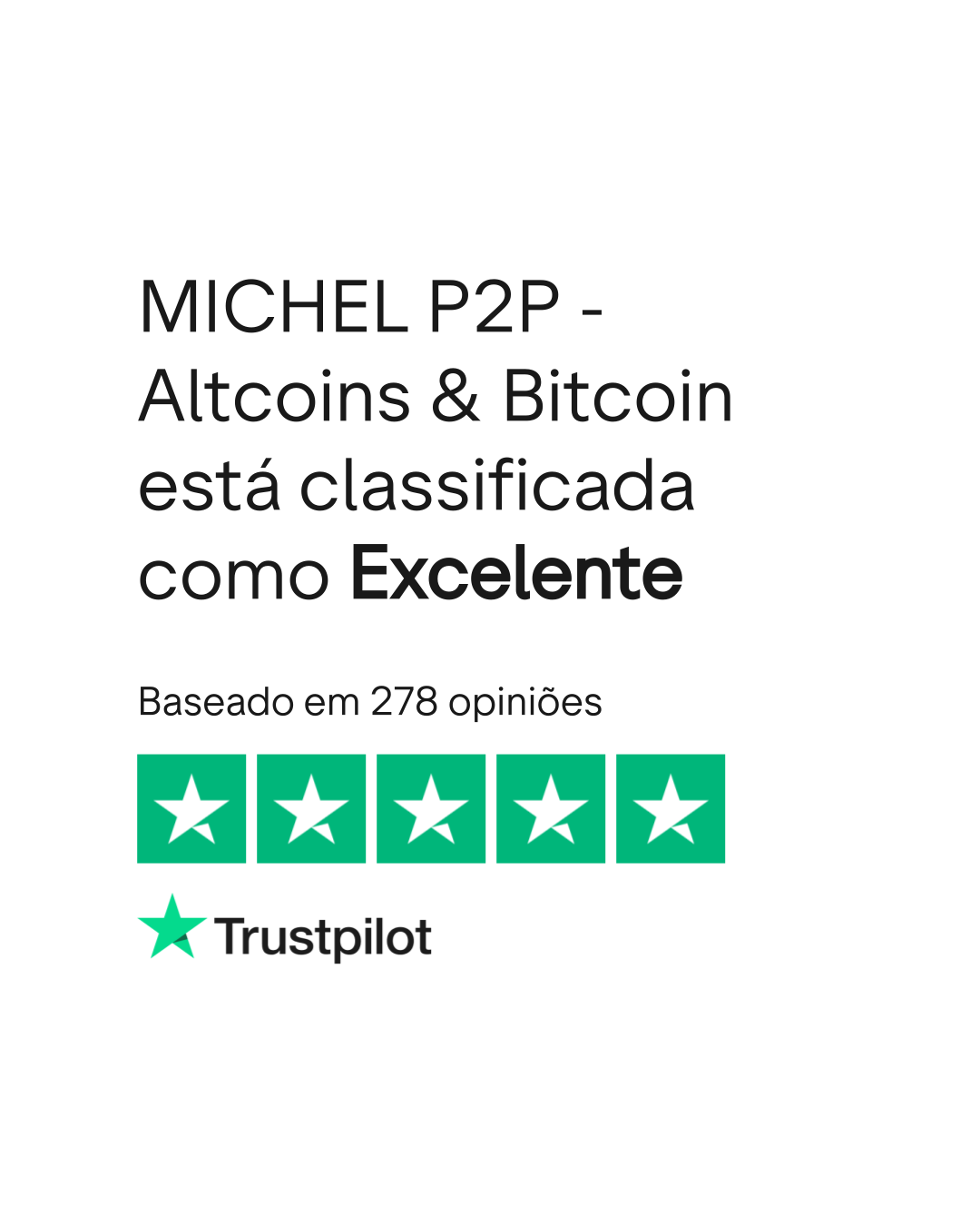 Opiniões sobre MICHEL P2P - Altcoins & Bitcoin | Leia opiniões sobre o  serviço de michelp2p.com | 3 de 13