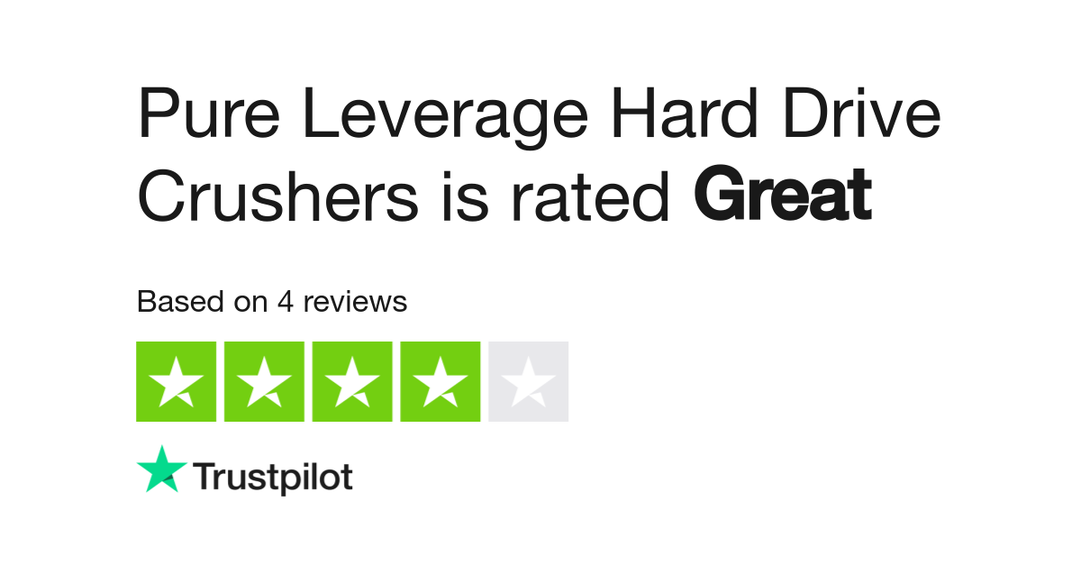 Pure leverage hard drive crusher best sale