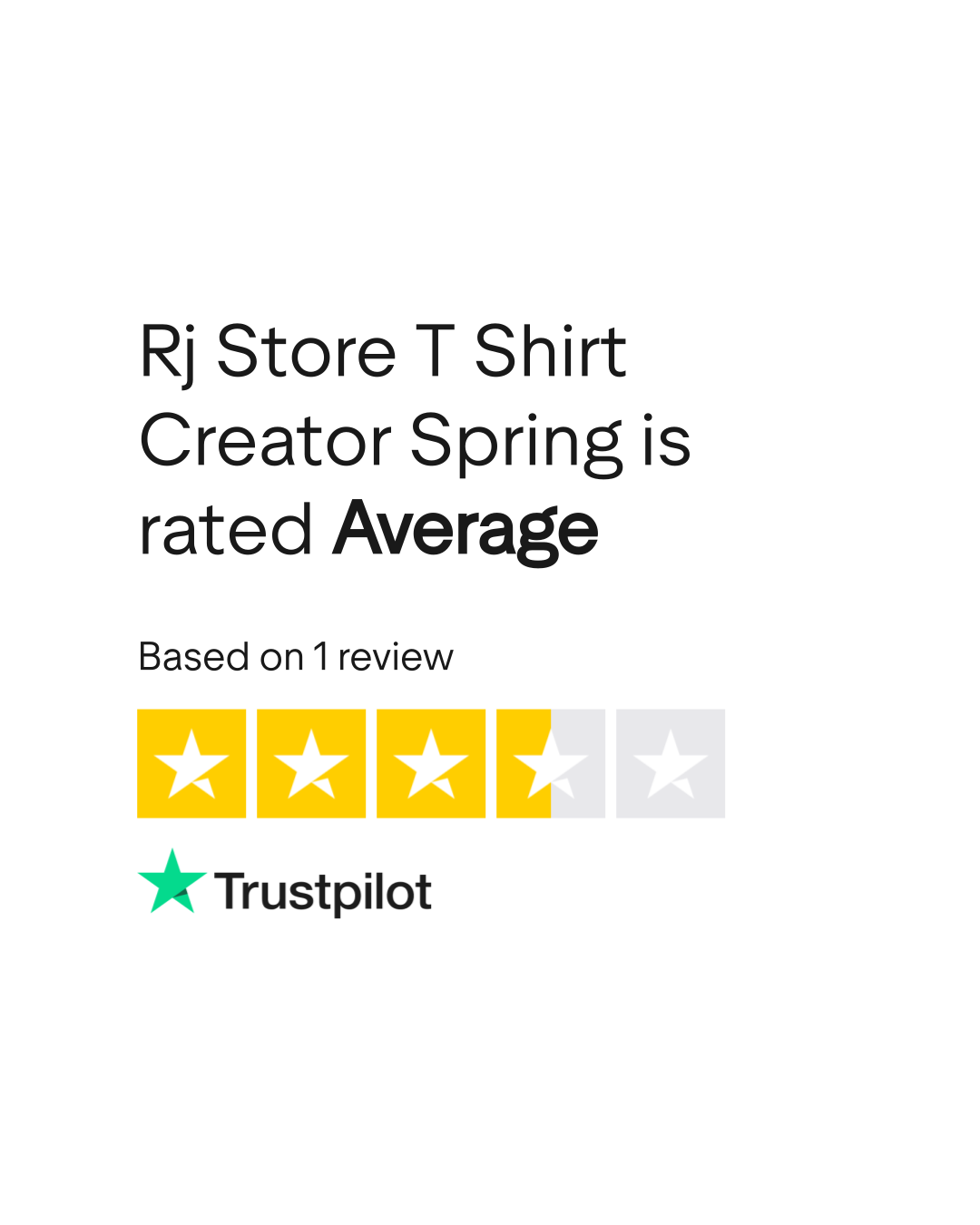 Rj Store T Shirt Creator Spring Reviews | Read Customer Service Reviews ...