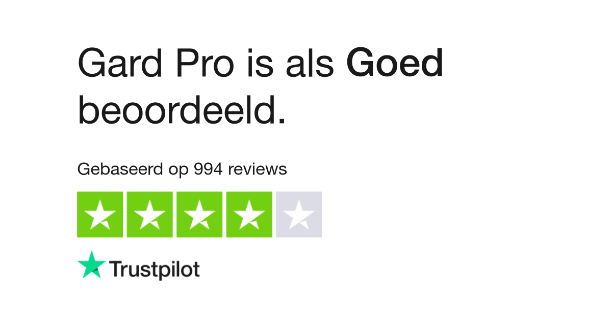 Gard Pro reviews  Bekijk consumentenreviews over gardpro.nl