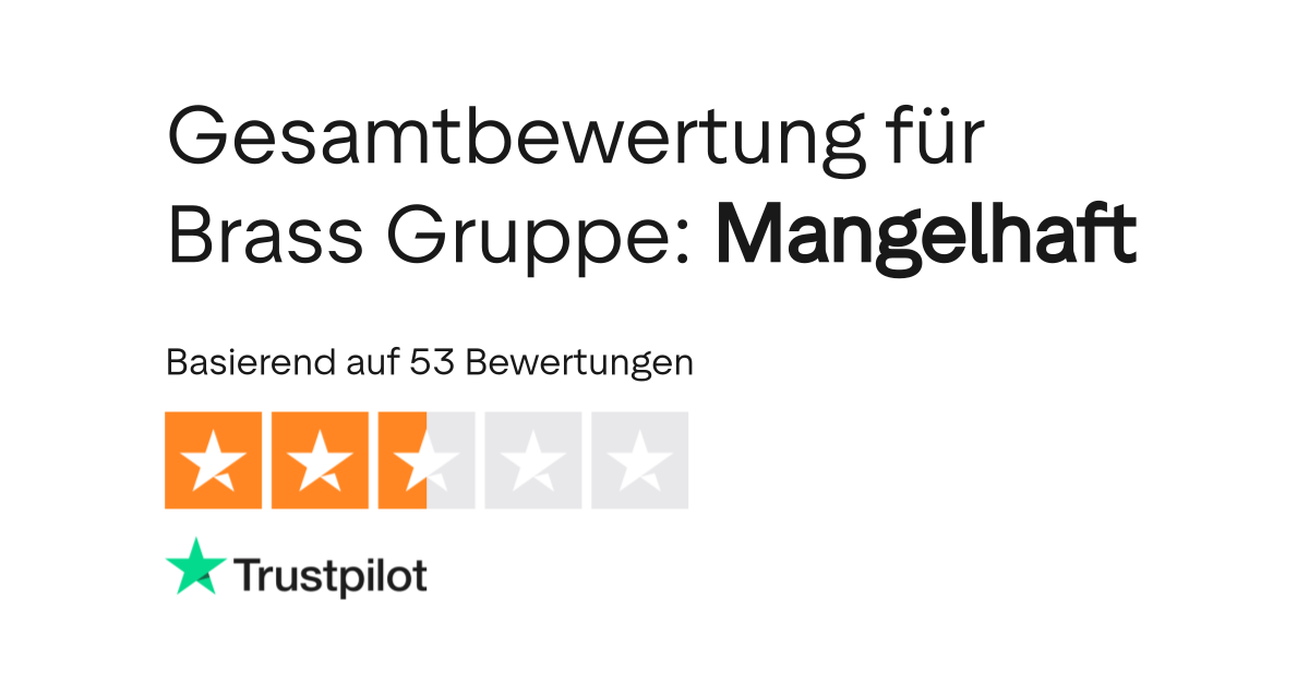 Bewertungen zu Brass Gruppe Lesen Sie Kundenbewertungen zu www.brass