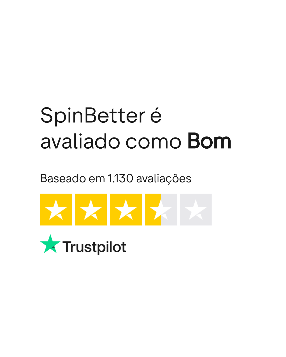 Ocena Spinbetter na Trustpilot