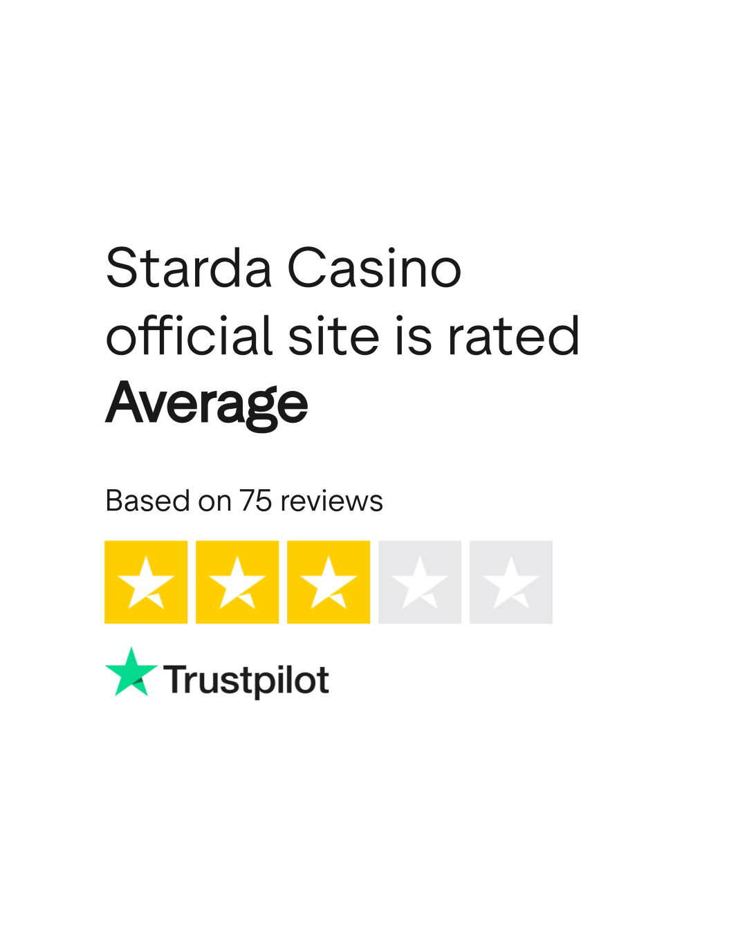 Starda Casino Trustpilot Bewertung