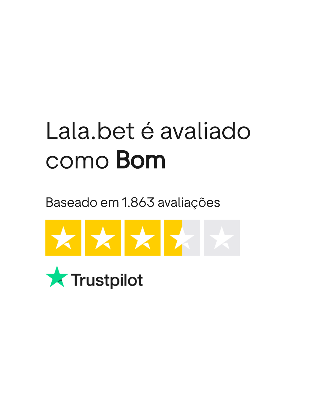 LalaBet TrustPilot Rating