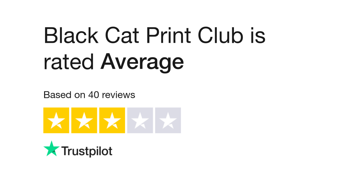 Black Cat Print Club Reviews  Read Customer Service Reviews of  blackcatprintclub.co.uk