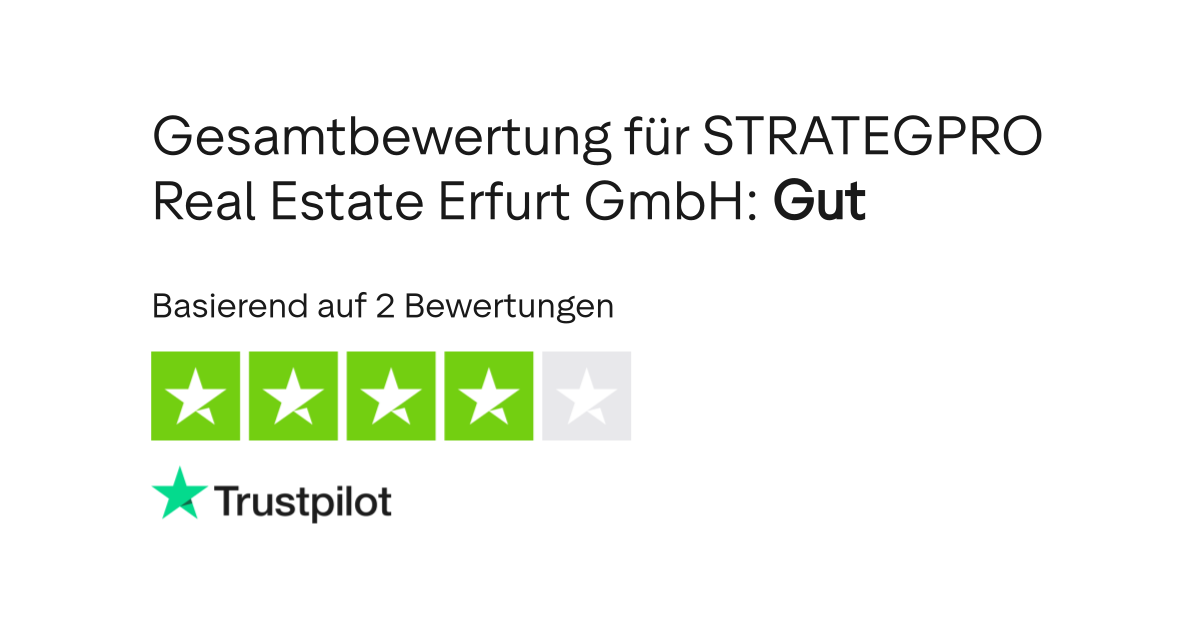 Bewertungen zu STRATEGPRO Real Estate Erfurt GmbH Lesen Sie
