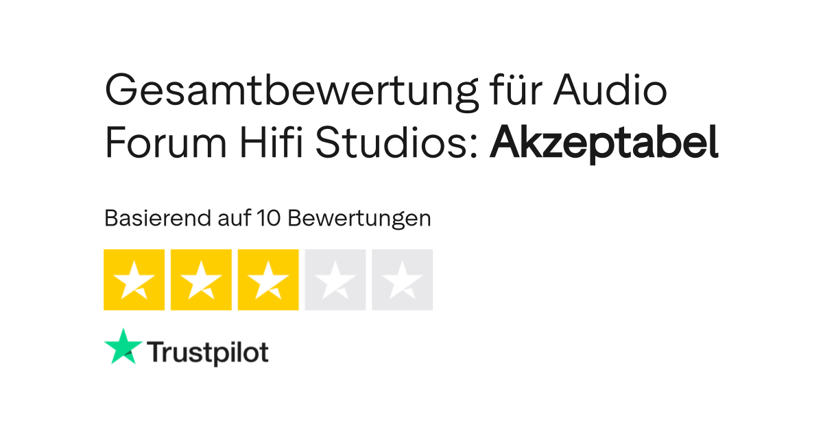 Bewertungen zu Audio Forum Hifi Studios Lesen Sie Kundenbewertungen