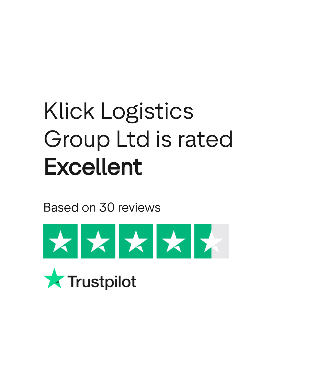 Klick Logistics Group Ltd Reviews | Read Customer Service Reviews of  klicklogistics.co.uk