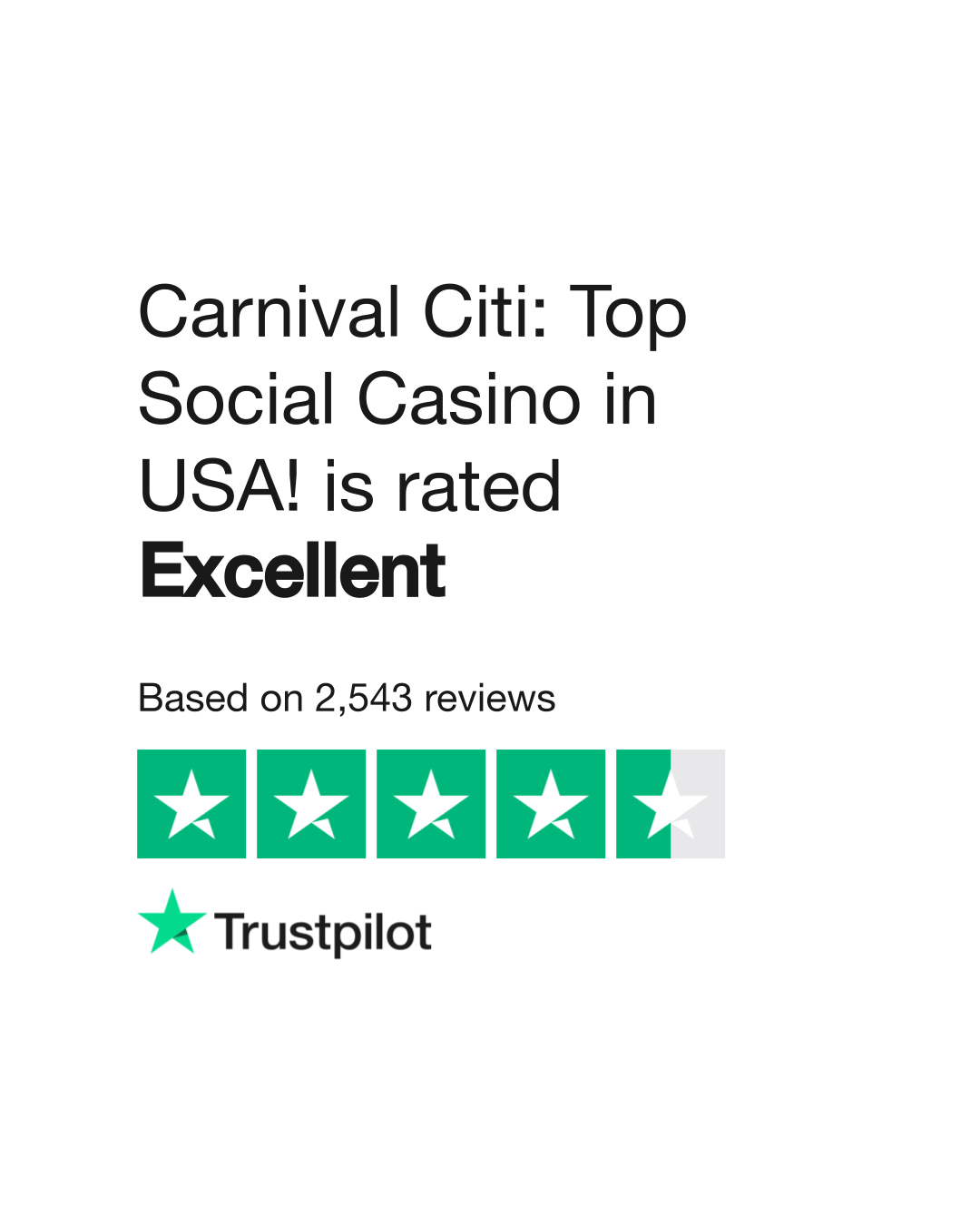 Carnival Citi Top Social Casino in USA! Reviews Read Customer