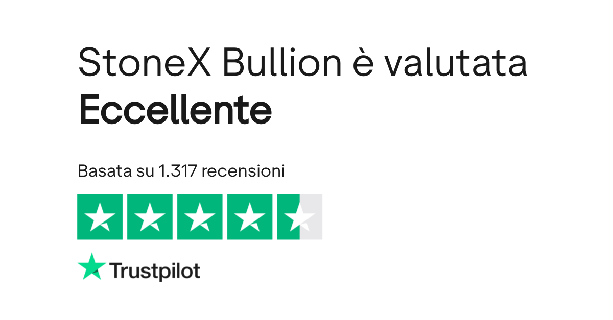 StoneX Bullion Leggi le recensioni dei servizi di