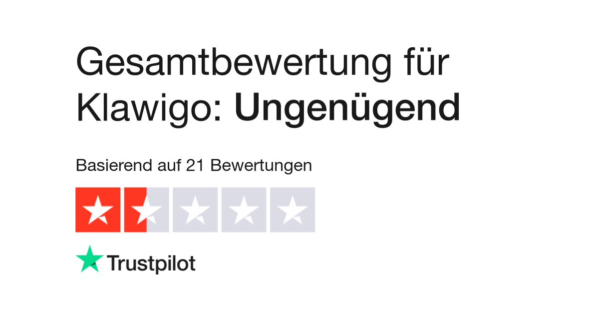 Bewertungen zu Klawigo  Lesen Sie Kundenbewertungen zu klawigo.de
