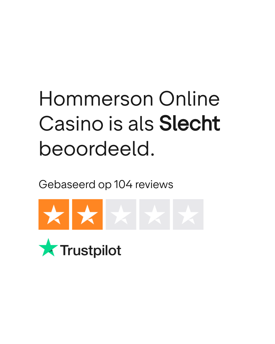 Hommerson Casino Beoordeling