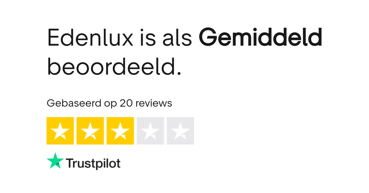 Edenlux reviews | Bekijk consumentenreviews over edenlux.nl