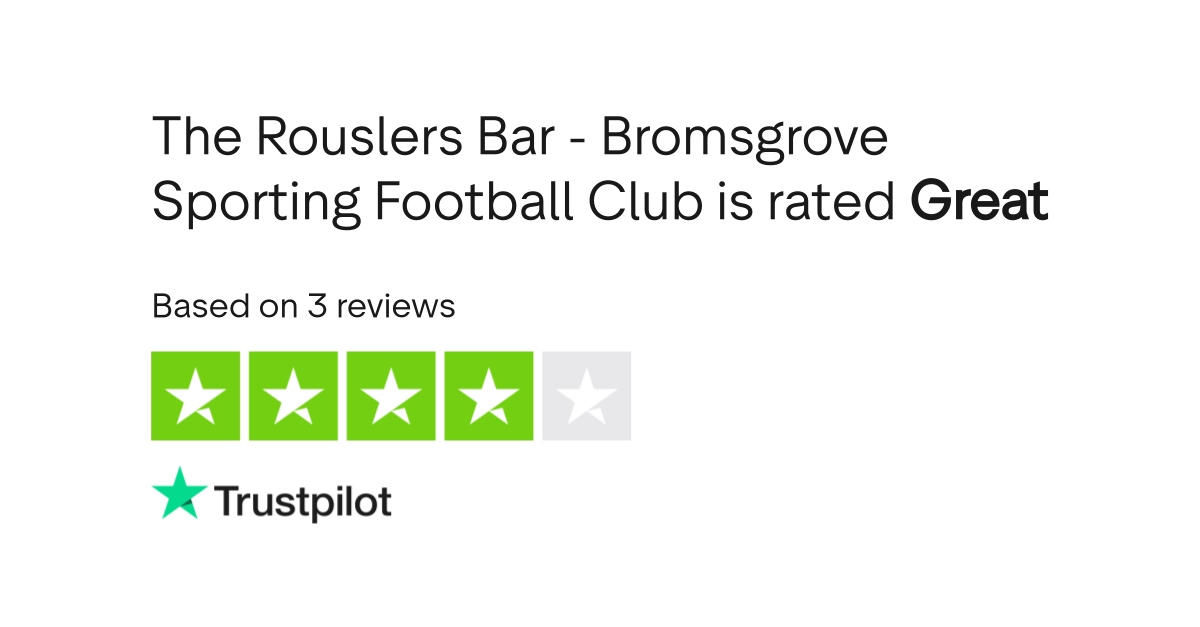 The Rouslers Bar Bromsgrove Sporting Football Club Reviews Read