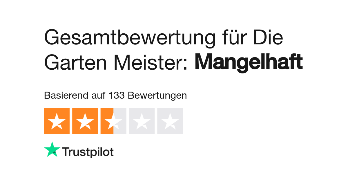 Bewertungen zu Die Garten Meister Lesen Sie Kundenbewertungen zu die