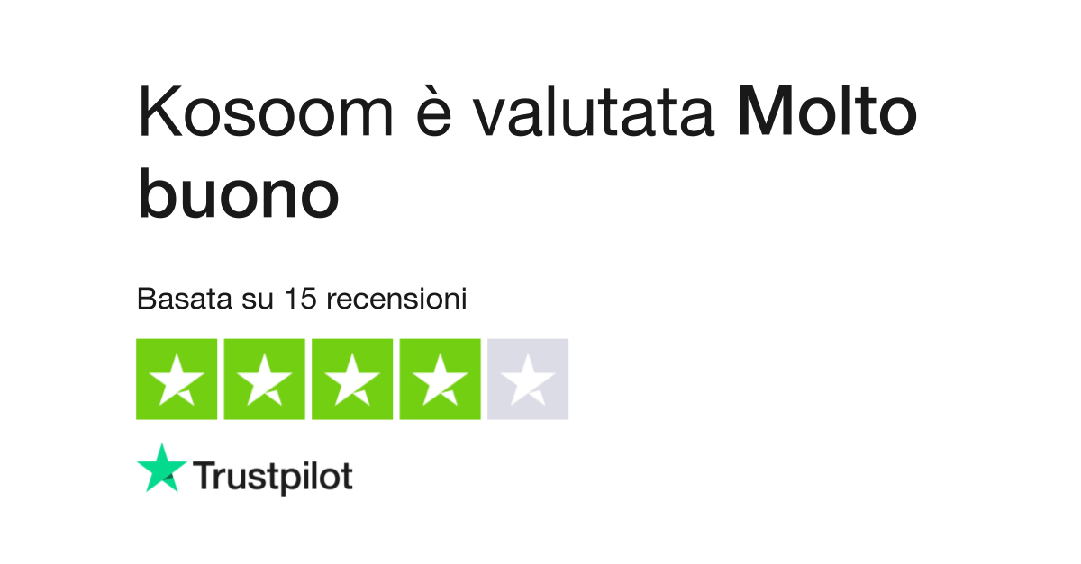 Kosoom  Leggi le recensioni dei servizi di kosoom.com