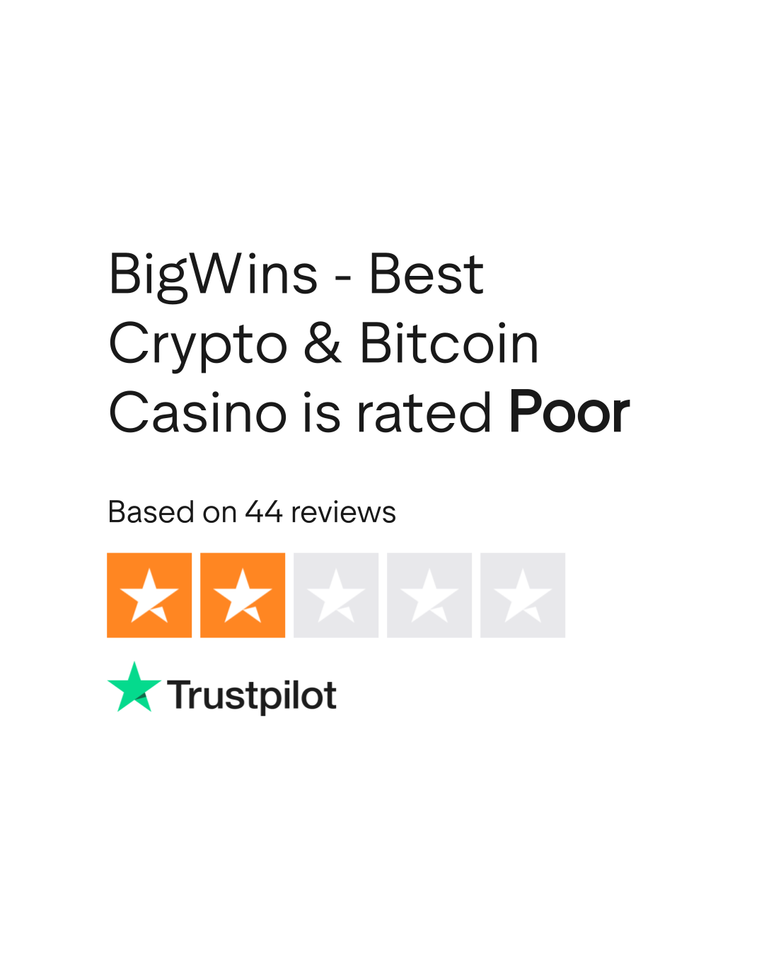 BigWins - Best Crypto & Bitcoin Casino Reviews | Read Customer Service  Reviews of www.bigwins.com