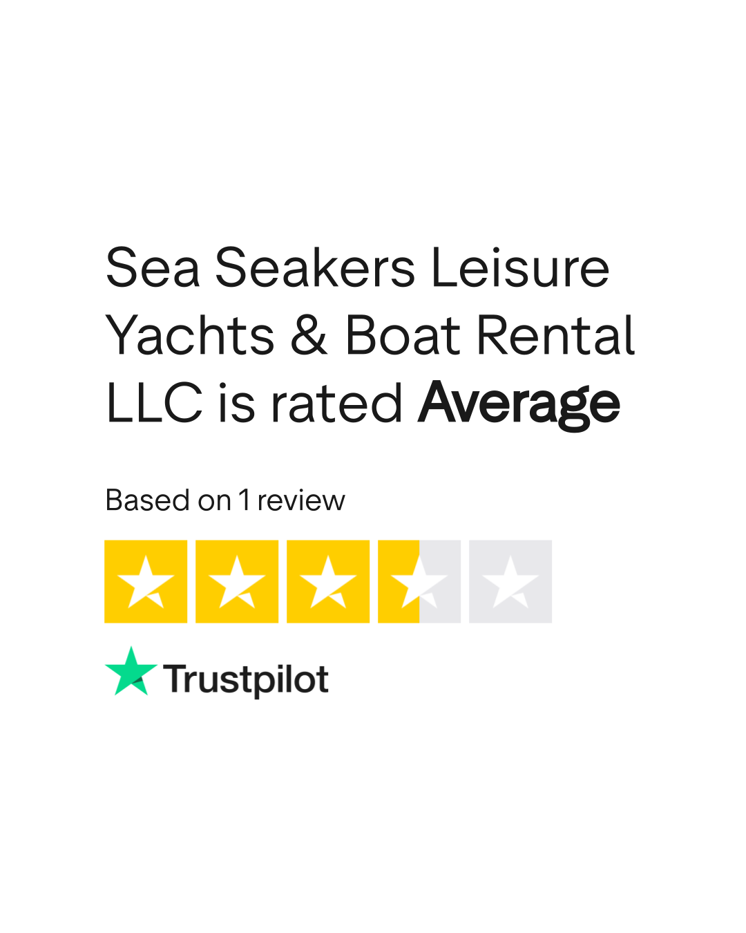 Sea Seakers Leisure Yachts & Boat Rental LLC Reviews Read Customer Service Reviews of