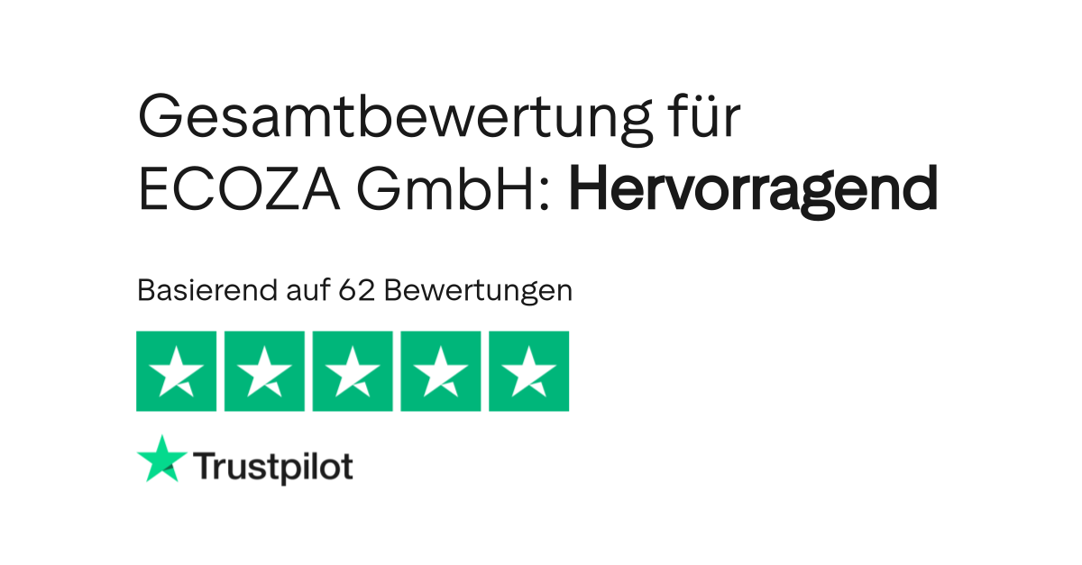 Bewertungen zu ECOZA GmbH Lesen Sie Kundenbewertungen zu www.ecoza.de