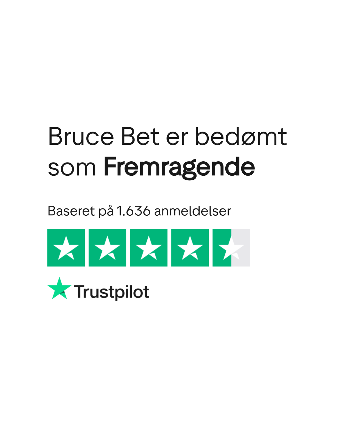 Ocena Bruce Bet na Trustpilot