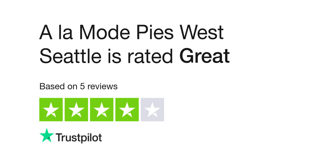 A la Mode Pies West Seattle Reviews | Read Customer Service Reviews of ...