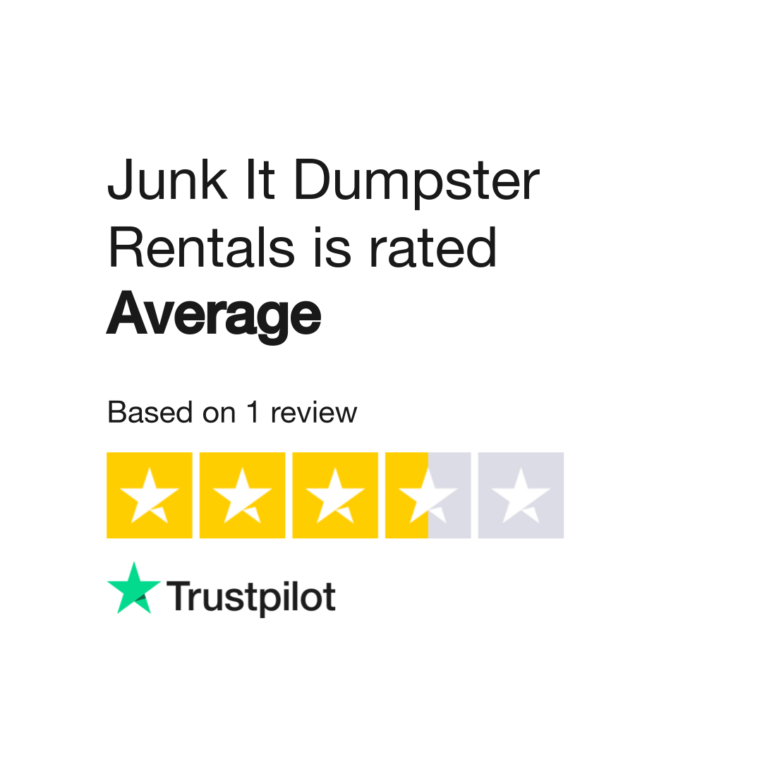 Junk It Dumpster Rentals Reviews | Read Customer Service Reviews of ...