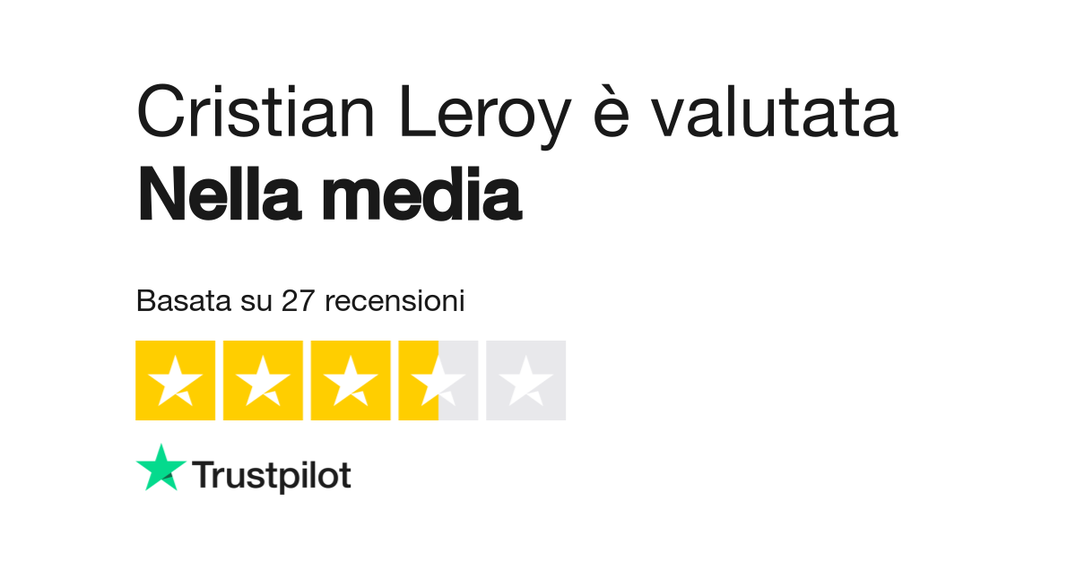 Occhiali cristian hot sale leroy recensioni