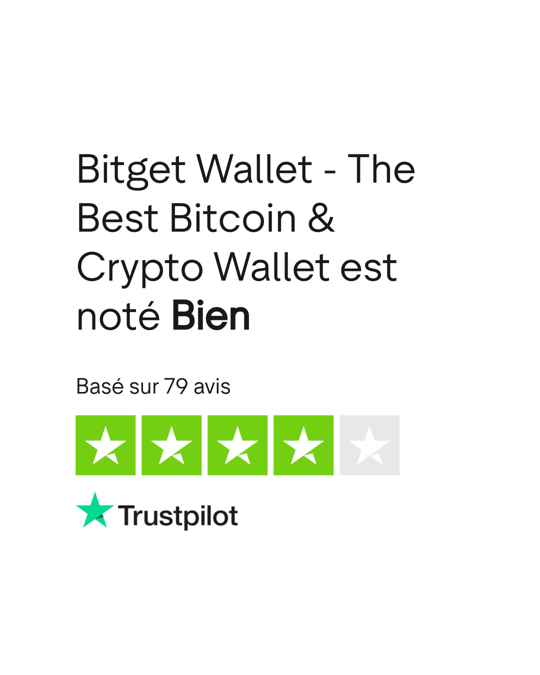 Avis de Bitget Wallet - The Best Bitcoin & Crypto Wallet | Lisez les avis  marchands de web3.bitget.com