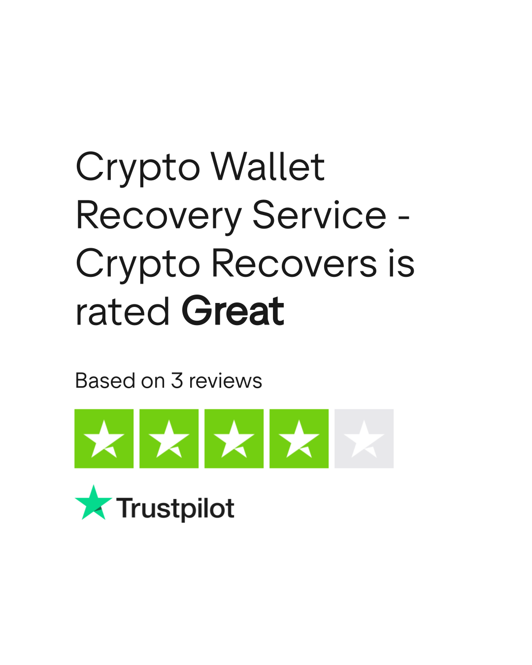 Crypto Wallet Recovery Service - Crypto Recovers Reviews | Read Customer  Service Reviews of cryptorecovers.com
