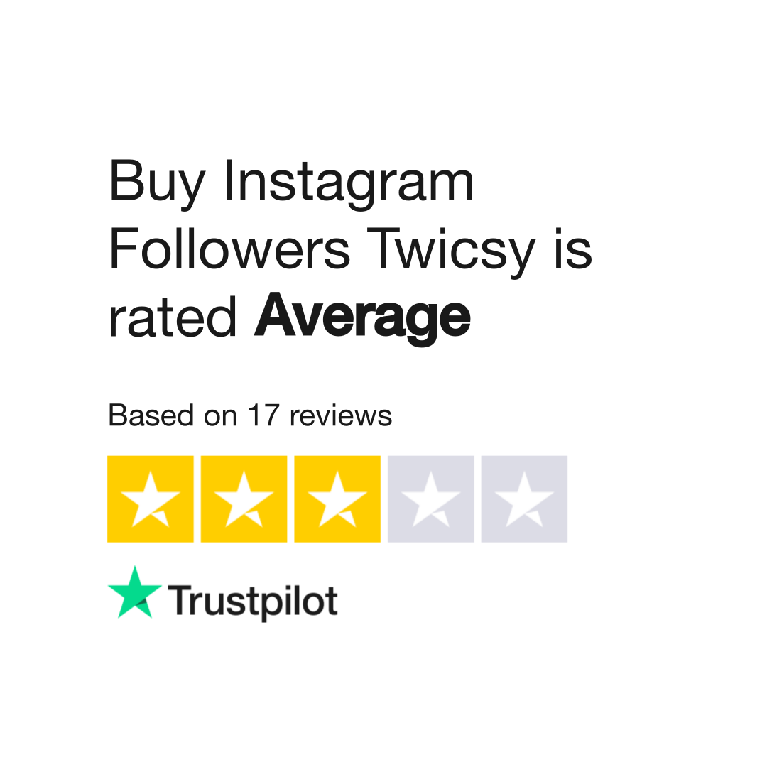 Buy Instagram Followers Twicsy Reviews | Read Customer Service Reviews ...