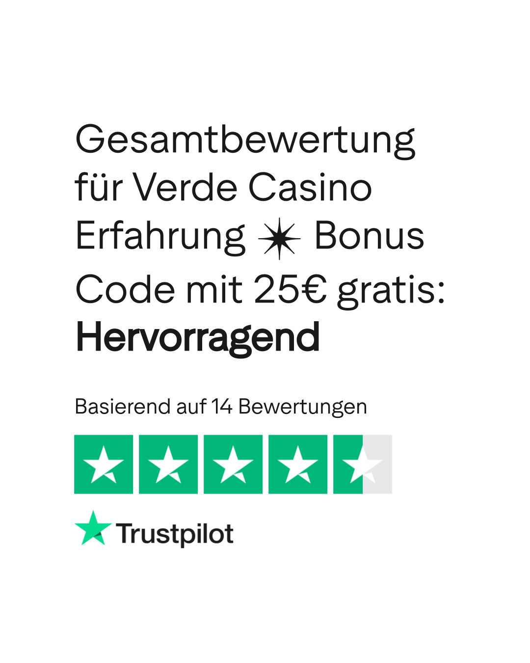 Bewertungen zu Verde Casino Erfahrung ✴️ Bonus Code mit 25€ gratis | Lesen  Sie Kundenbewertungen zu internationalleipzig.de