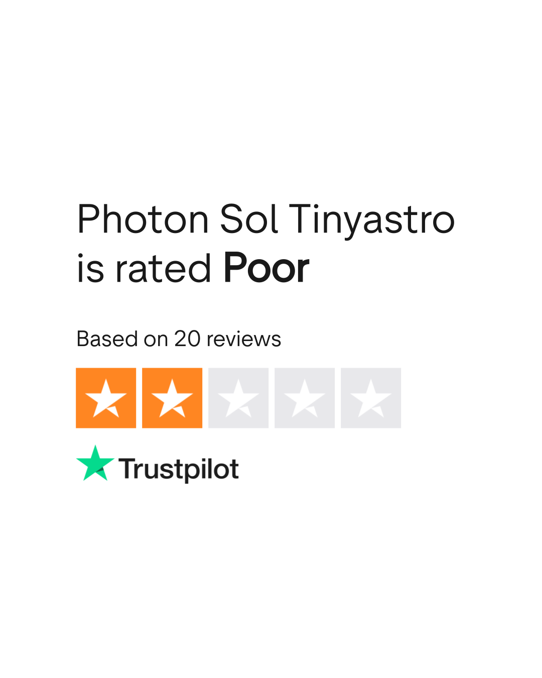 Photon Sol Tinyastro Reviews | Read Customer Service Reviews of photon -sol.tinyastro.io