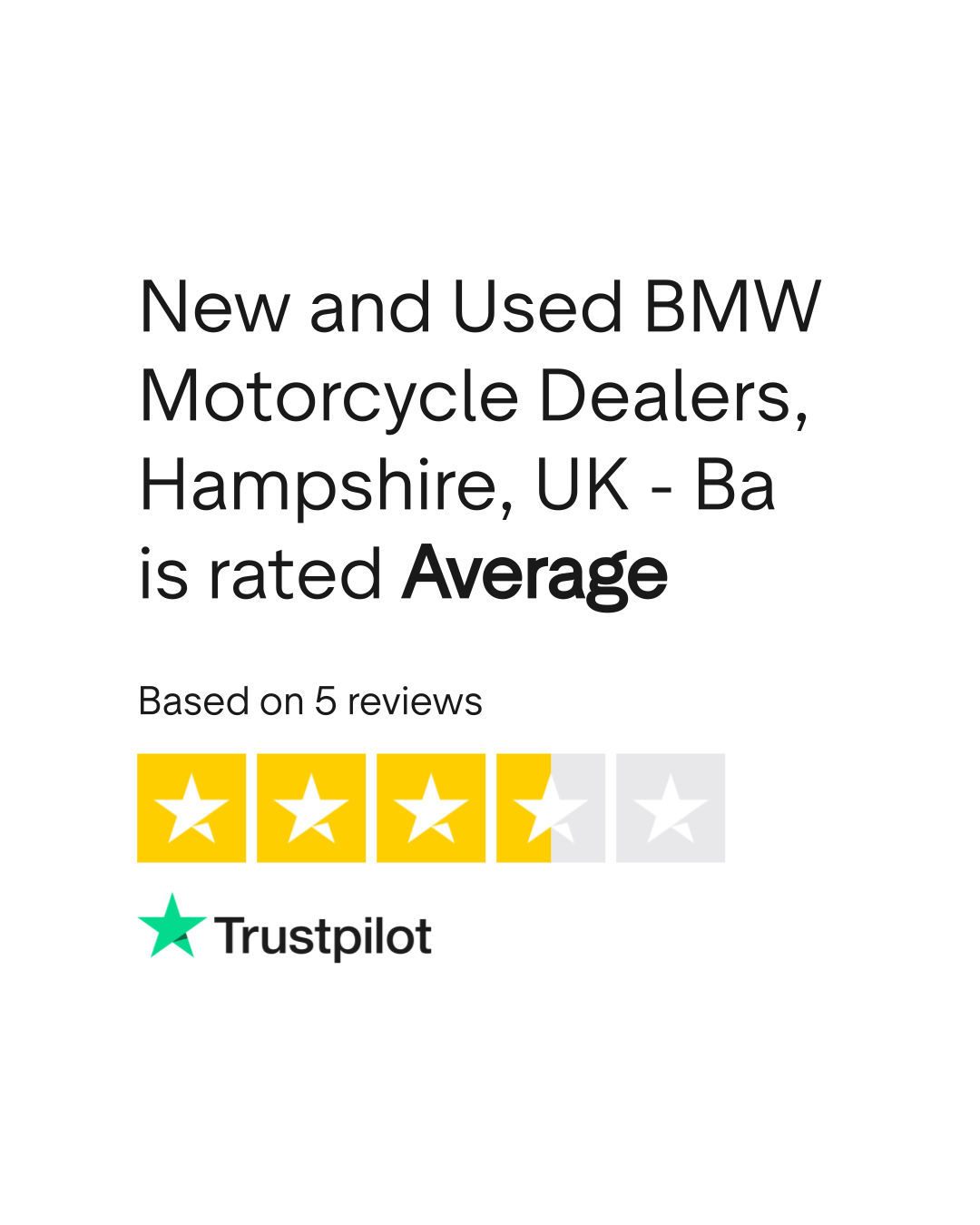 New and Used BMW Motorcycle Dealers, Hampshire, UK - Ba Reviews | Read ...