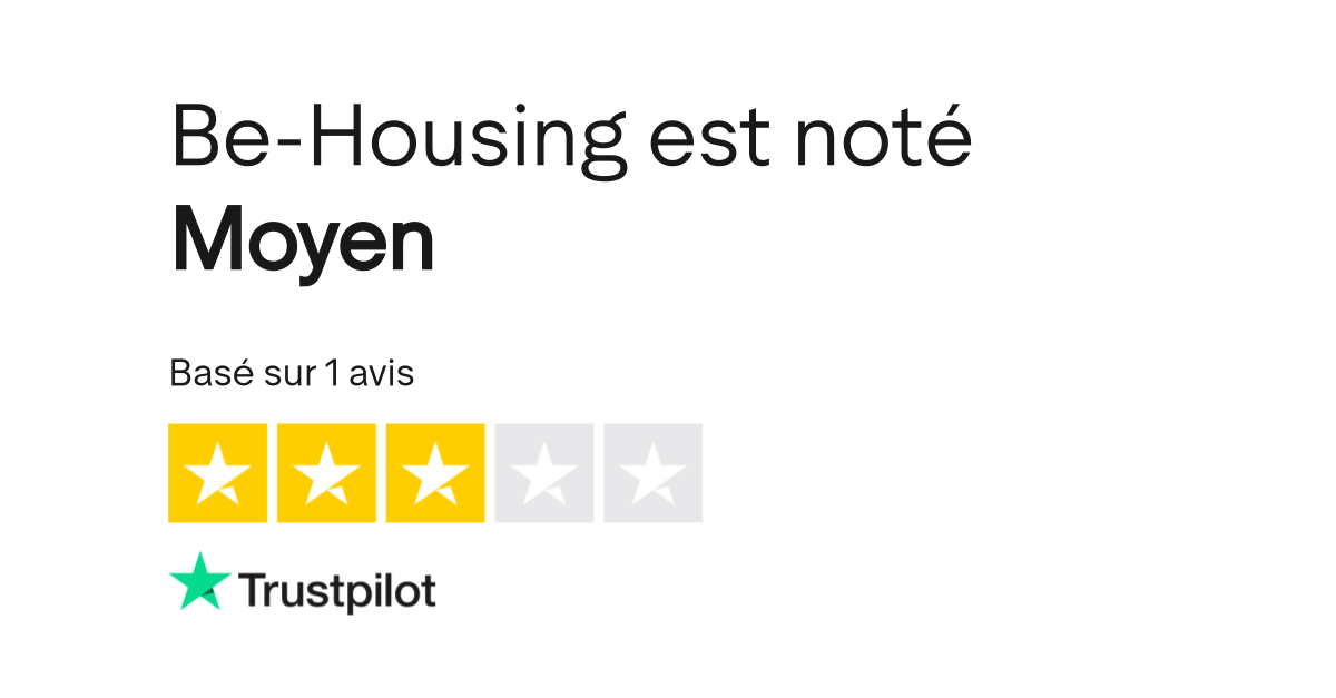 Avis de BeHousing Lisez les avis marchands de behousing.be