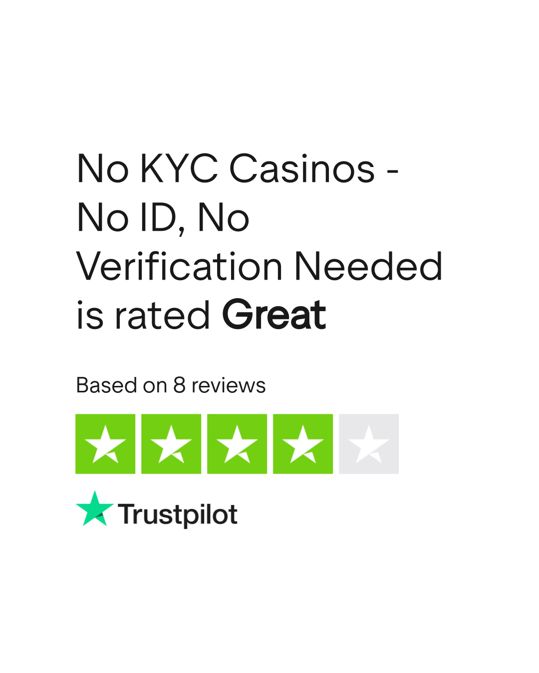 No KYC Casinos - No ID, No Verification Needed Reviews | Read Customer  Service Reviews of nokyccasinos.uk