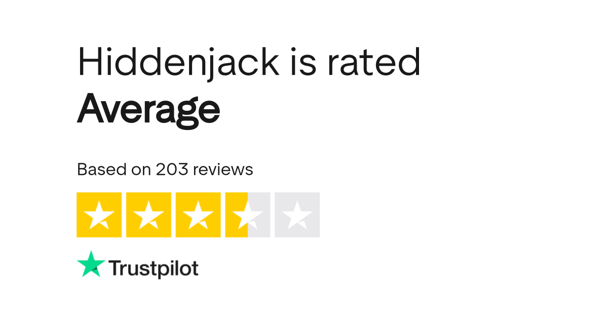 Trustpilot Rating voor Hidden Jack Casino