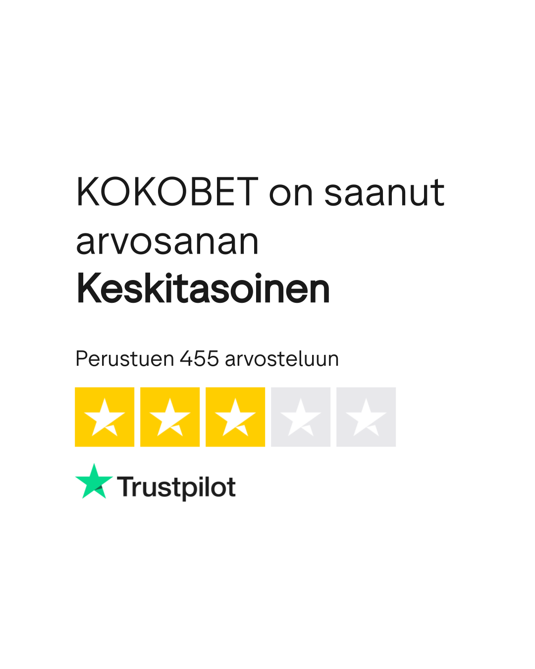 Kokobet Trustpilot Beoordeling