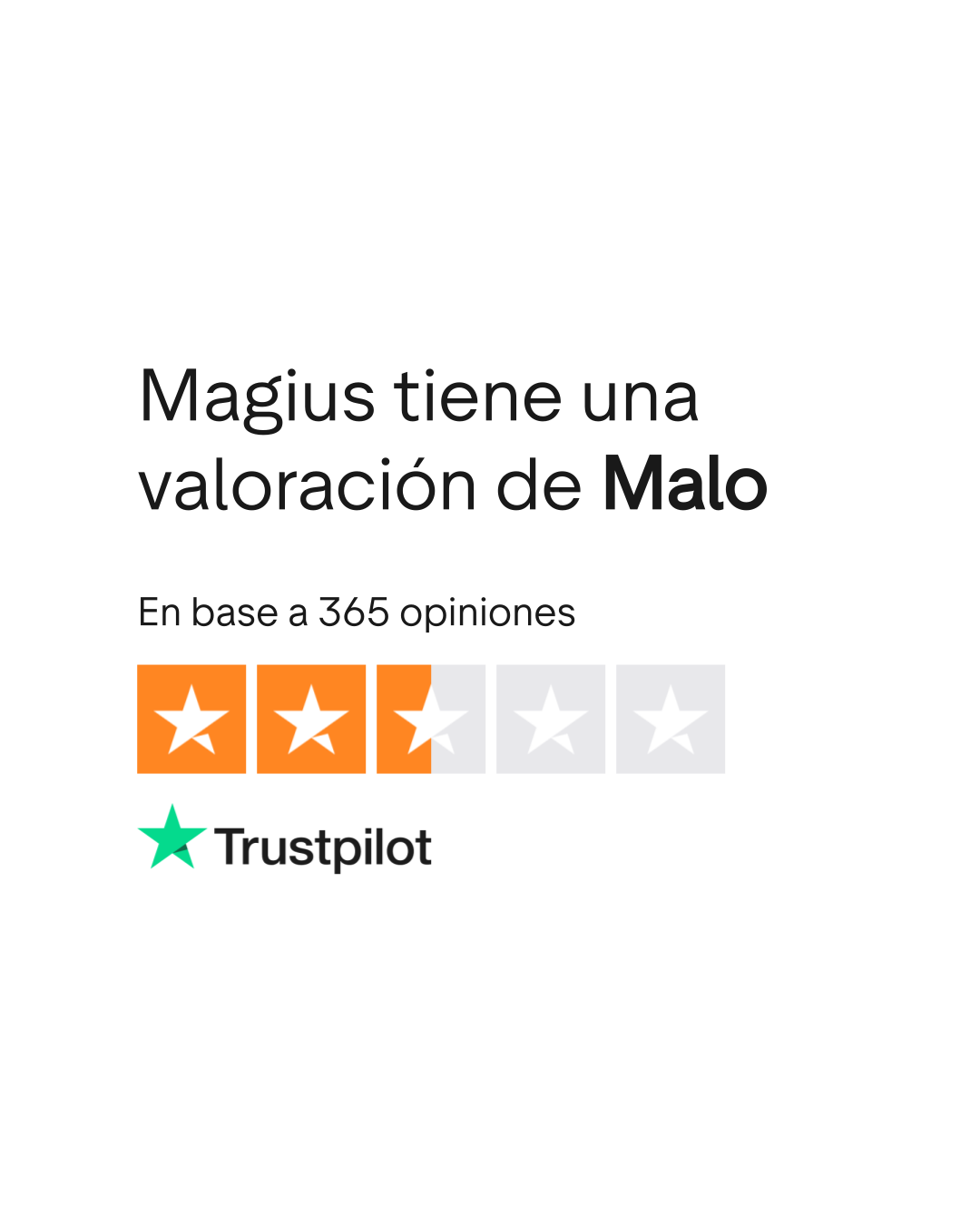 Αξιολόγηση Trustpilot για το Magius Casino