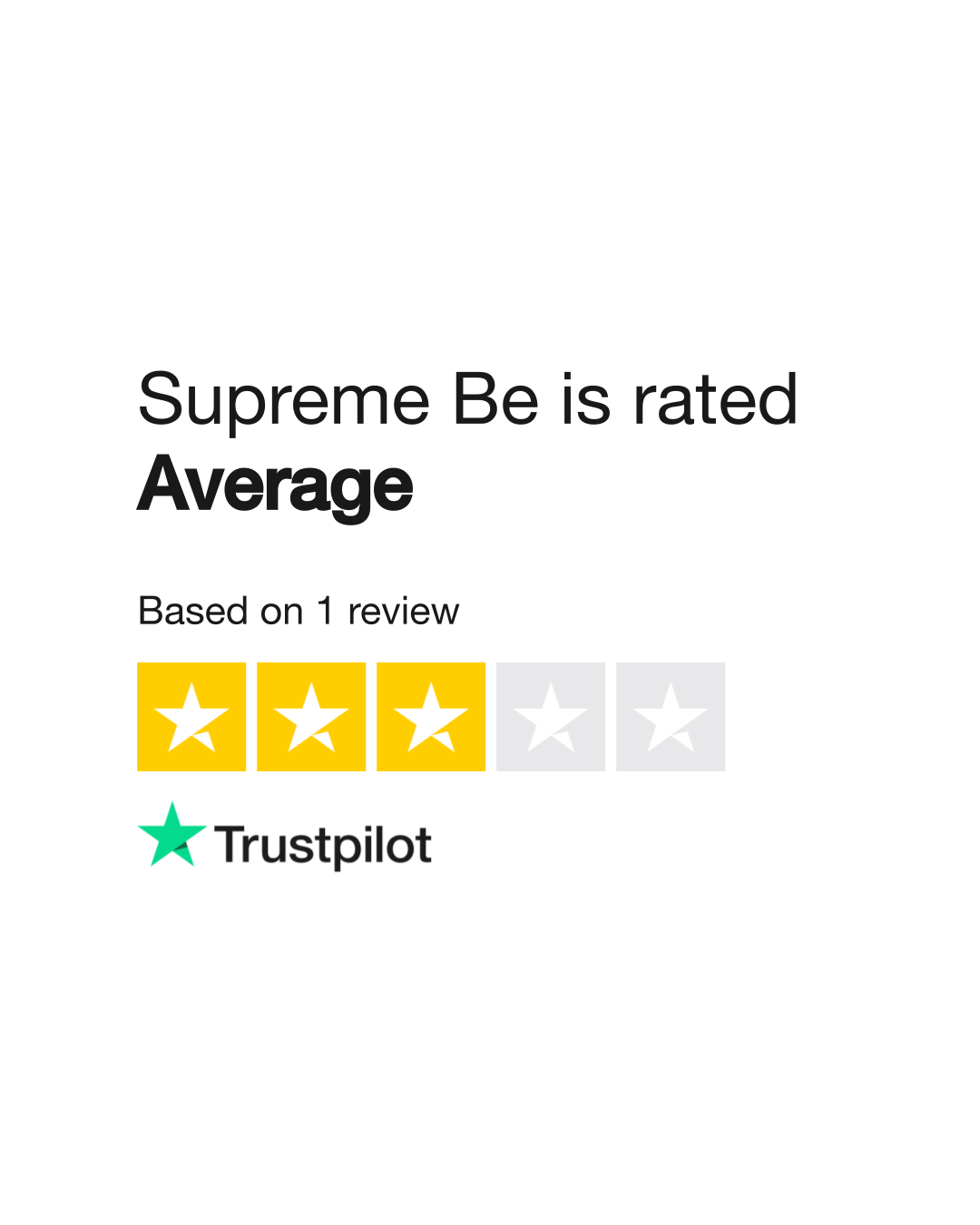 Supreme Be Reviews | Read Customer Service Reviews of www