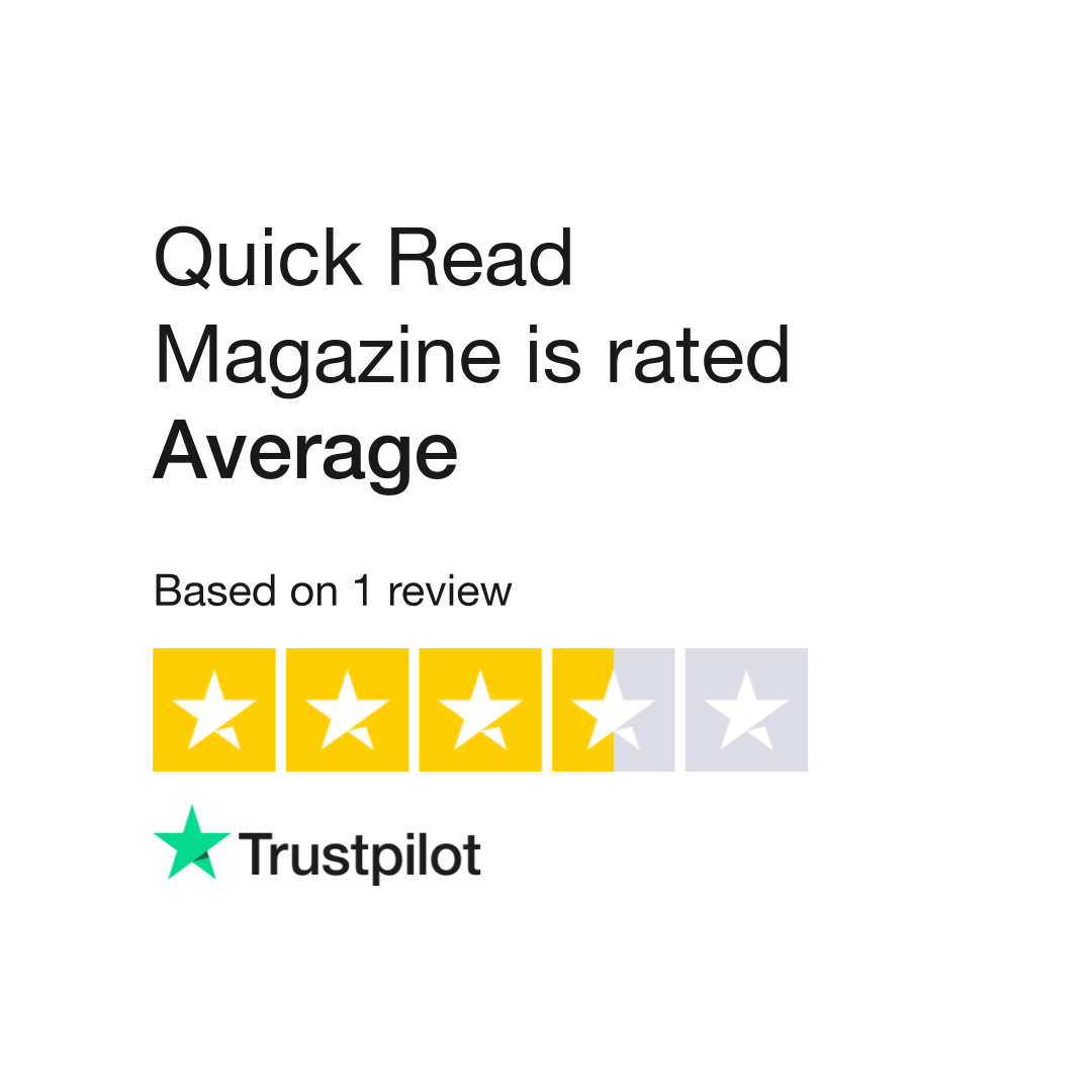 Quick Read Magazine Reviews | Read Customer Service Reviews of ...