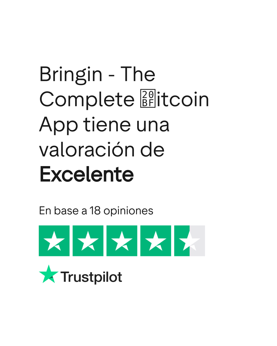 Opiniones sobre Bringin - The Complete ₿itcoin App | Lee las opiniones  sobre el servicio de bringin.xyz
