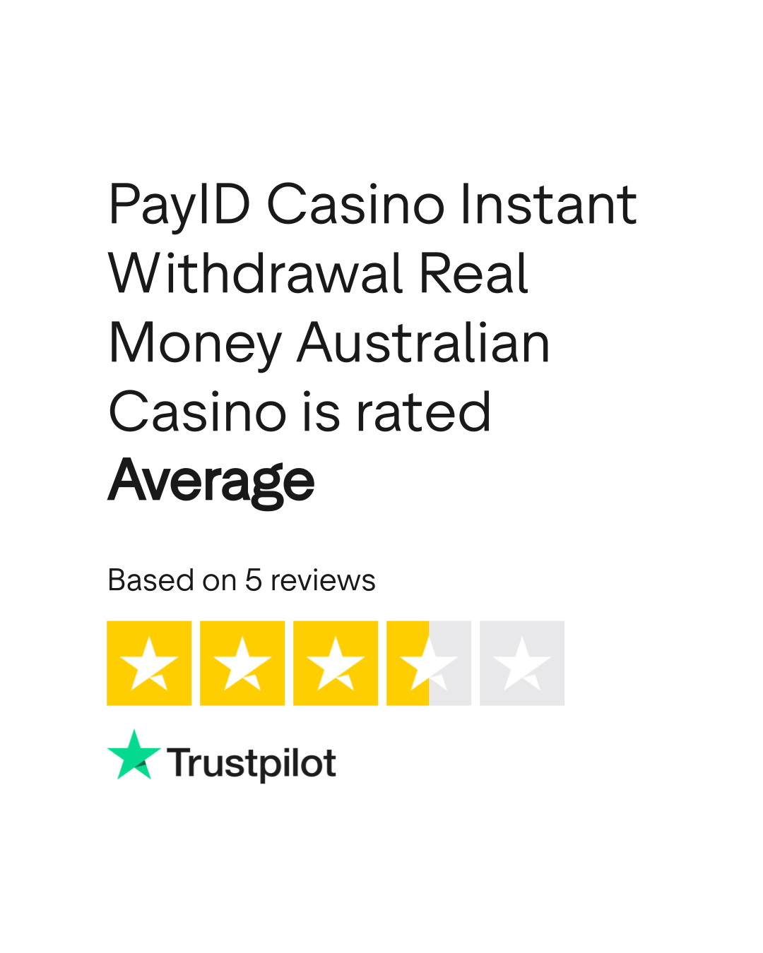 Trustpilot Company Rating