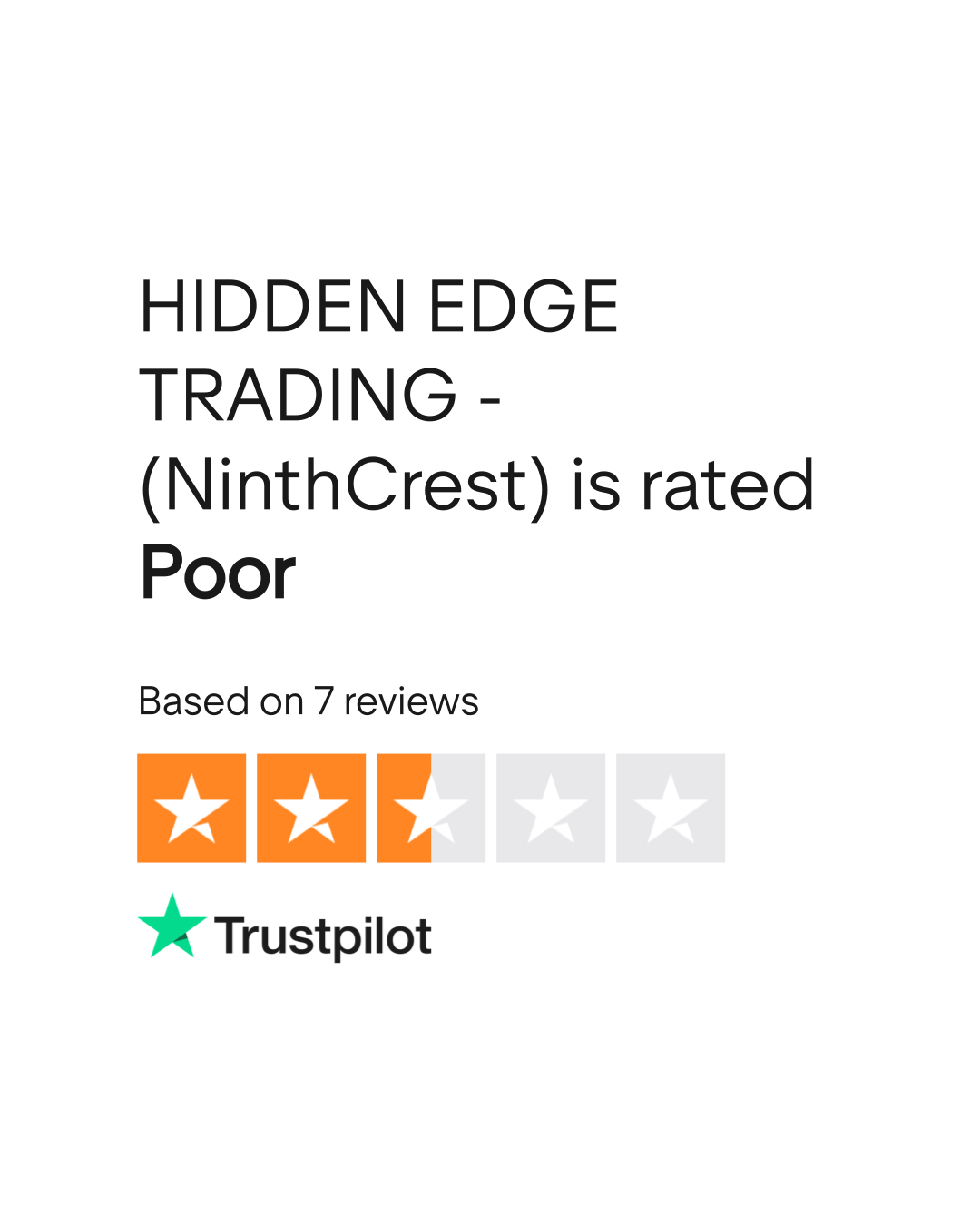 HIDDEN EDGE TRADING - (NinthCrest) Reviews | Read Customer Service Reviews  of hiddenedge.io